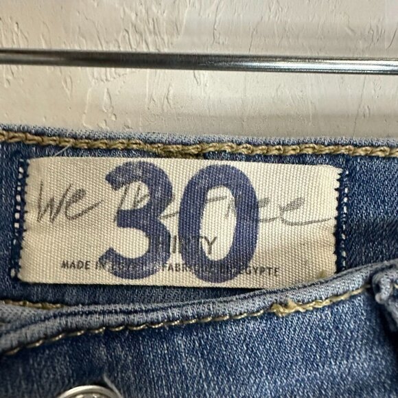 We the Free Extreme Flared Bell Button Fly Jeans Womens 30 Light Wash - Picture 15 of 15